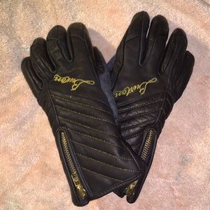 Burton Veda Gloves Black Leather Gore-Tex